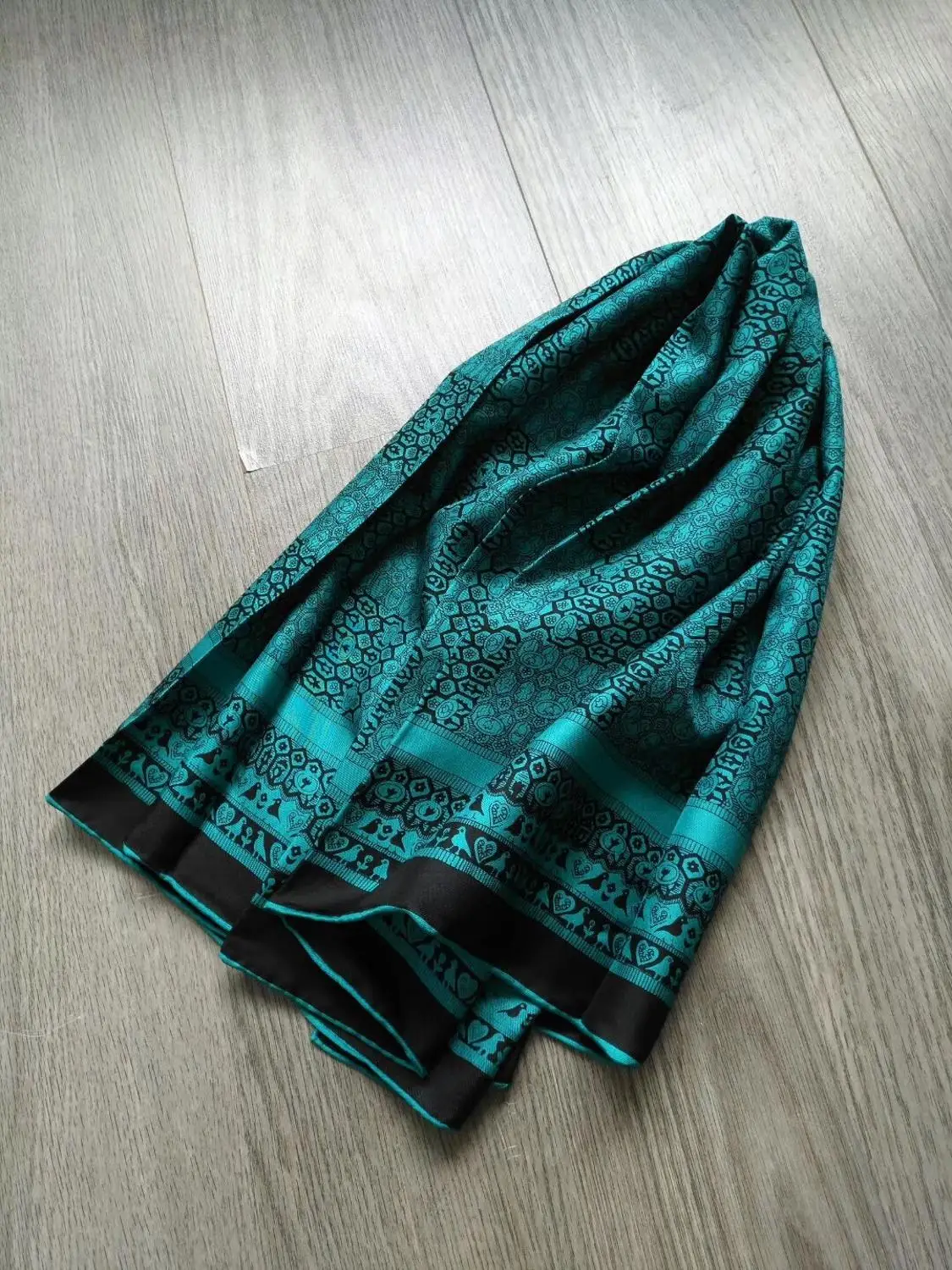 2019 Новое поступление модный бренд классический узор 100% шелк шарф 90*90 см