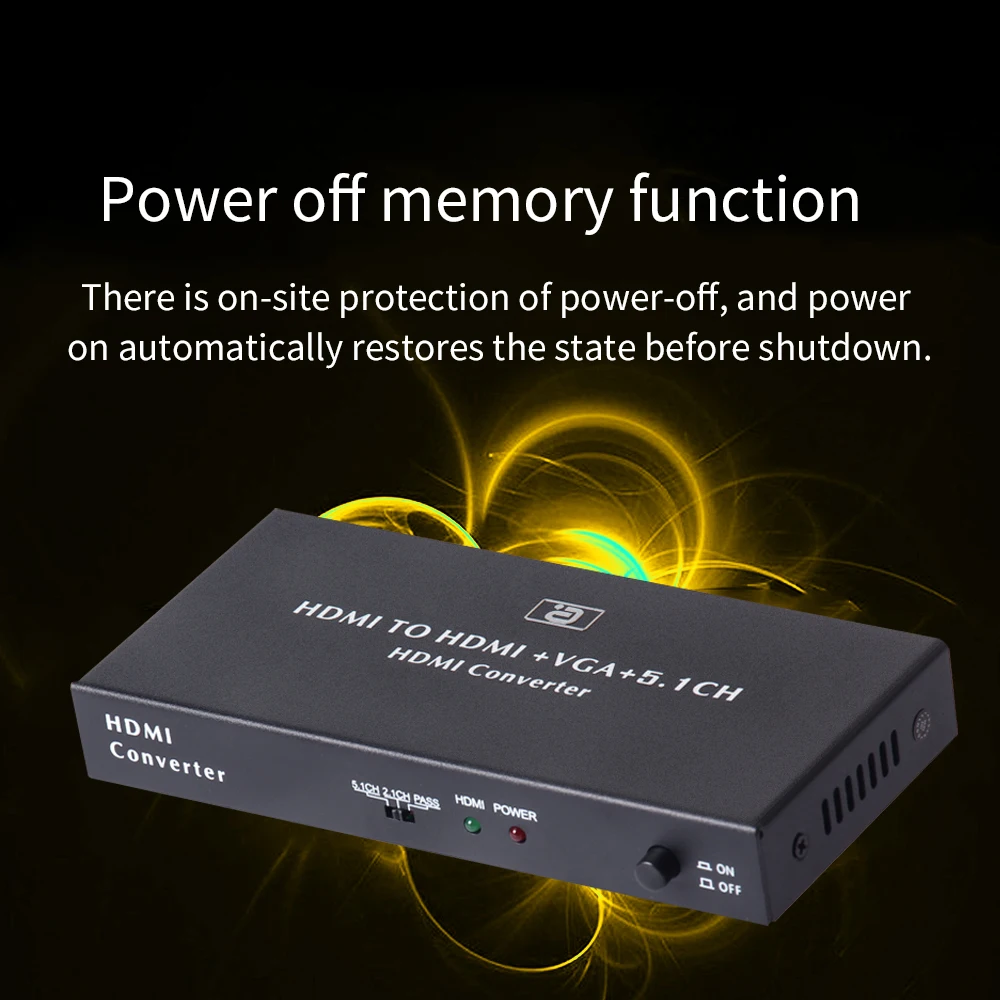 HDMI совместимый аудио экстрактор VGA конвертер 5.1CH Dolby AC3 DTS с оптическим SPIDF