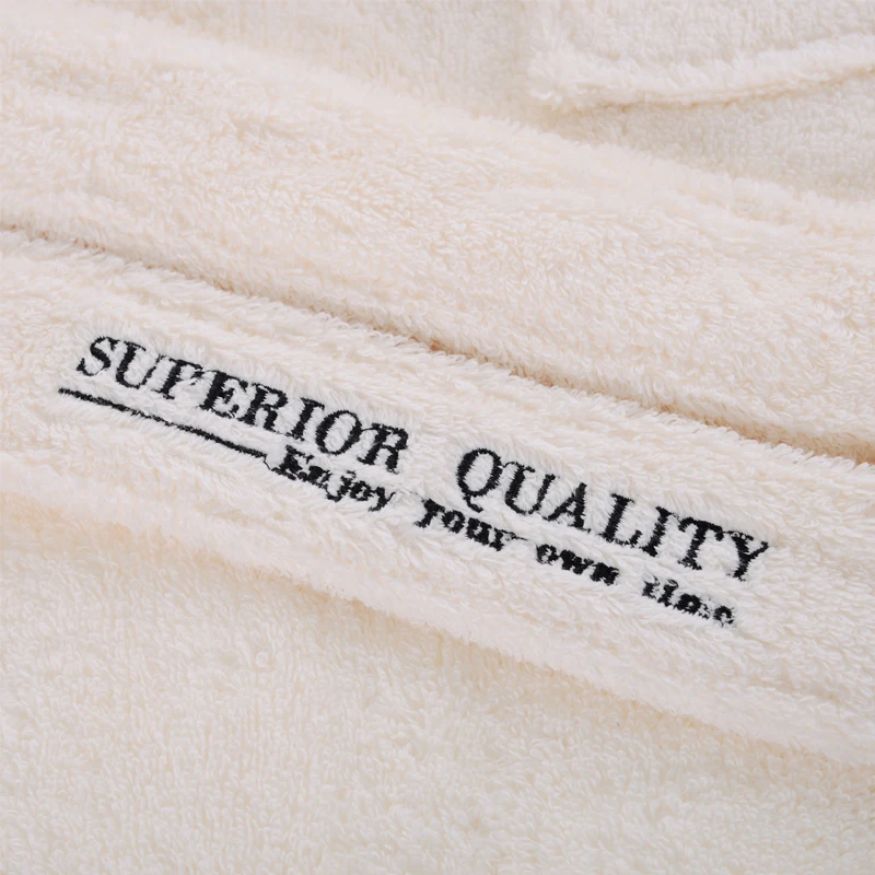 

High Quality Men's Robe Hooded Winter Bathrobe Male Long Thick Warm Terry Fleece Towel Dressing Gown Couple Home Bath Robes