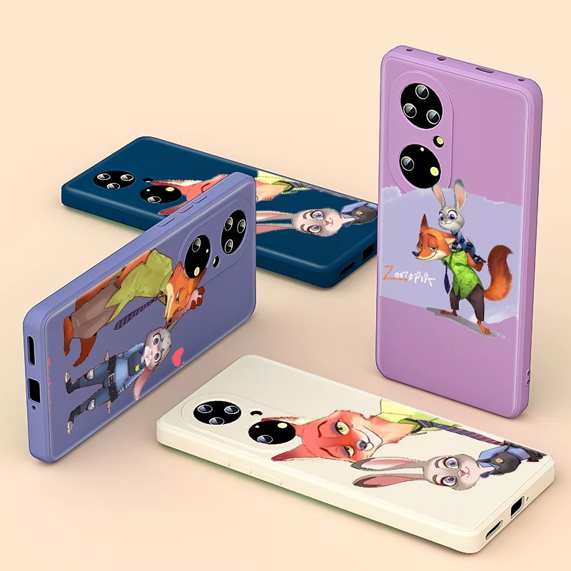

Zootropolis Judy Disney For Huawei P Smart Z 2021 P50 P30 P20 Pro Plus P40 Lite E 2019 Liquid Silicone Soft TPU Phone Case