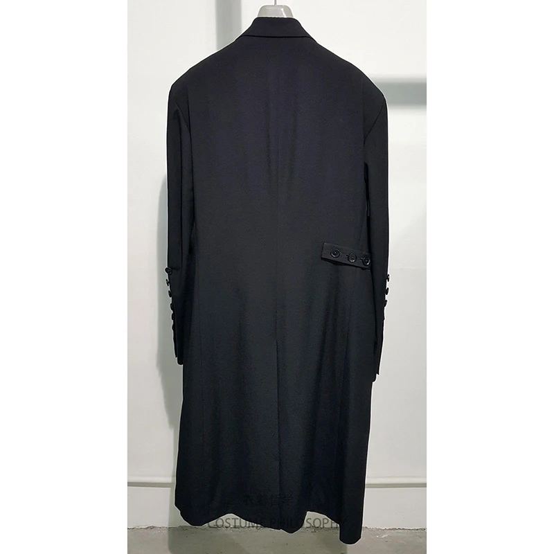 S ~ 6XL! Новая мужская одежда на заказ костюм Yamamoto для выступлений сцене двубортный