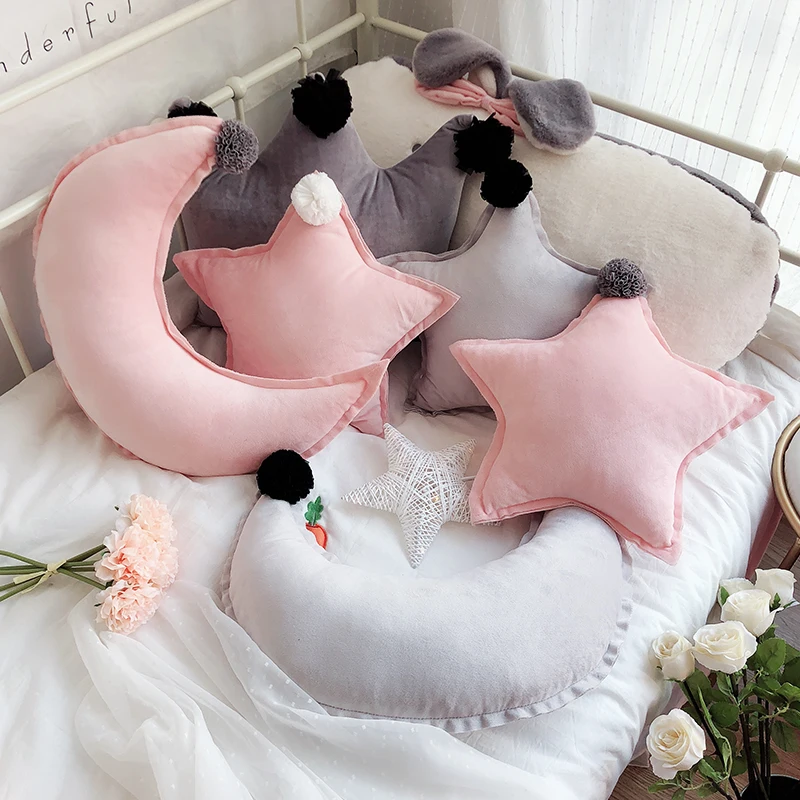 Креативный Ins спинка заднего сиденья Подушка для кровати Хрустальная Бархатная