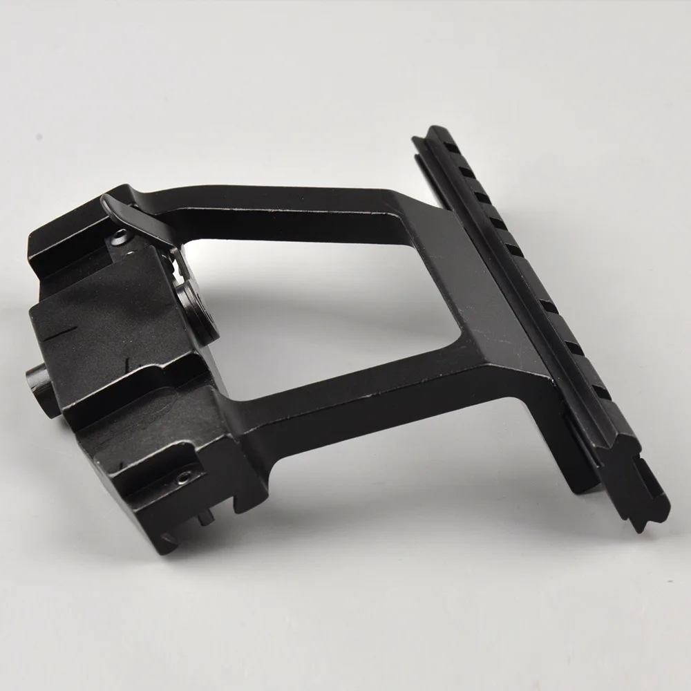 

The Aluminum alloy 20 mm rail AK74 Saiga side rail sight bracket gun mlok