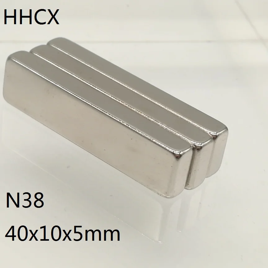 1 3 5 10 шт./лот магнит 40x10x5 N38 сильный мм квадратный NdFeB редкоземельный 40*10*5