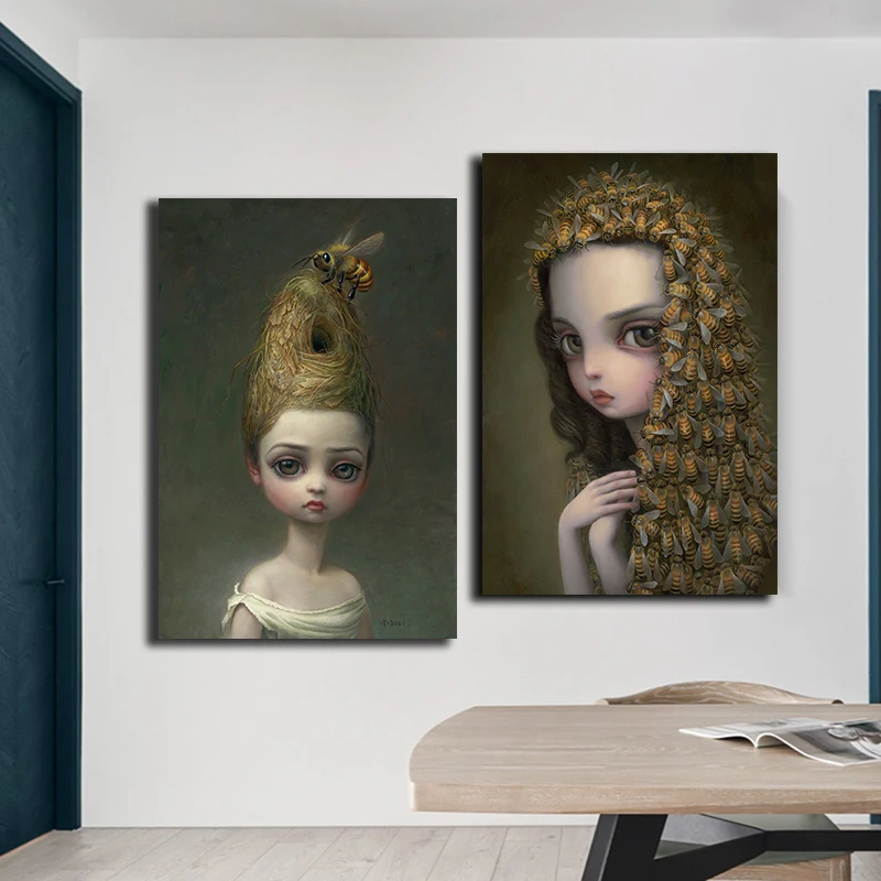 Современный Марк Райден настенный художественный принт на портрет холст