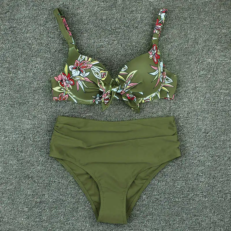 

Sexy Bikini 2021 Push Up Swimsuit Woman Swimwear Women Big Breast Bikini Set Swimming Wear Bathing Suit Female Brazilian Biquini