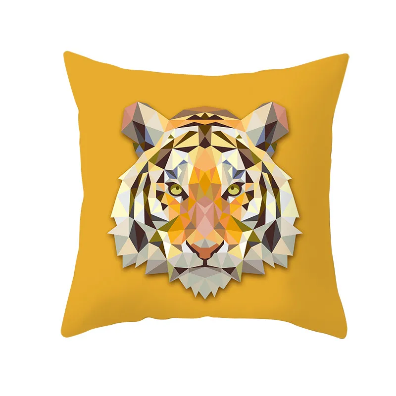 

Fuwatacchi Carton Animal Printed Pillow Cover For Chair Decoration Cushion Cover Home Sofa Polyester Throw Pillowcases 45cmX45cm