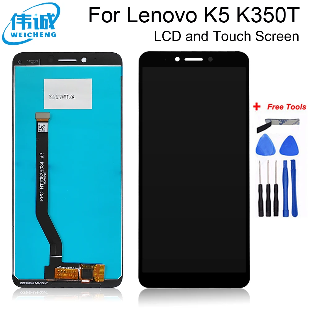 ЖК-дисплей 5 7 дюйма для Lenovo K5 K350T сменный дигитайзер сенсорного экрана в сборе