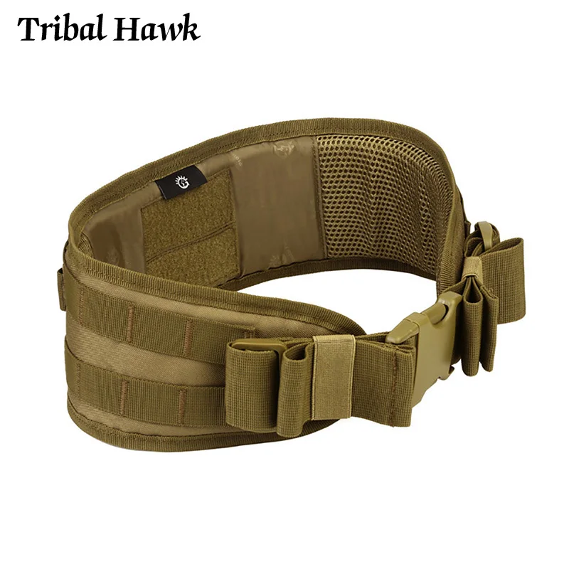 Military Tactical Belt Army Airsoft Molle Soft Padded Men Hunting Multi-Use Wide Girdle Accessories Equipment | Спорт и развлечения