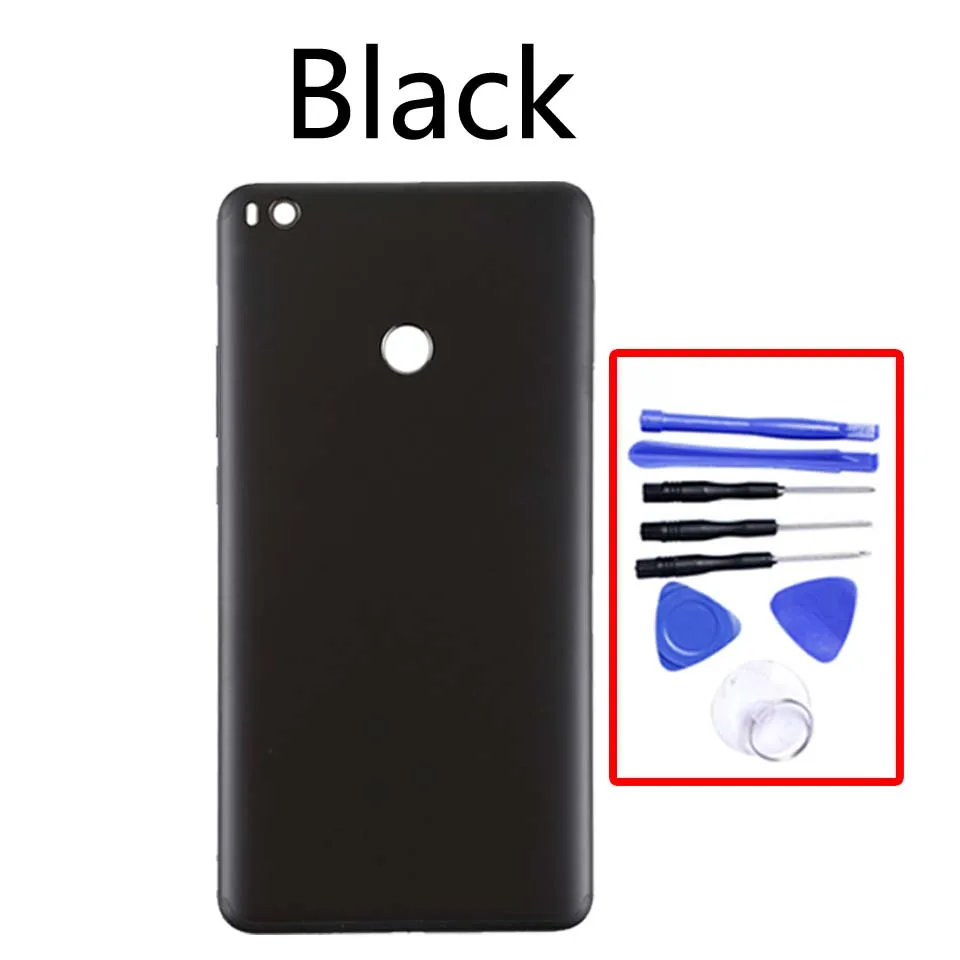 Black-With tool Max2 задняя крышка батарейного отсека для Xiaomi mi Max 2 mi Max2 задняя крышка батарейного отсека чехол на заднюю крышку корпус замена корпуса - Цвет: Black-With tool