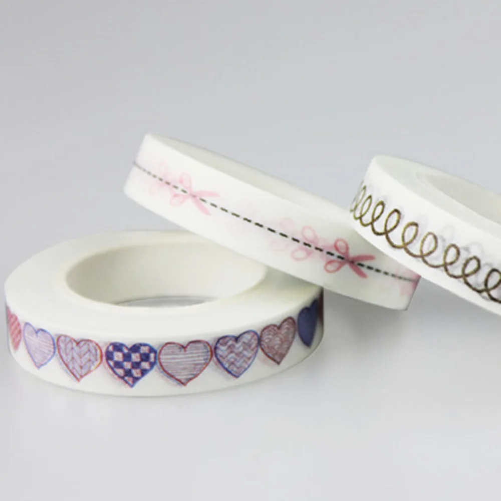 Милые сердцу лента Washi японский Стиль клейкая печать Скрапбукинг DIY фотоальбом