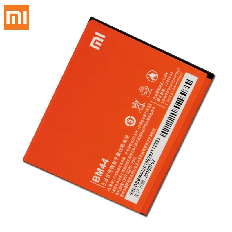 Оригинальный аккумулятор XaioMi BM44 для Xiaomi Redmi 2 Red rice 1S Mi 2A Сменный телефона 100% новый