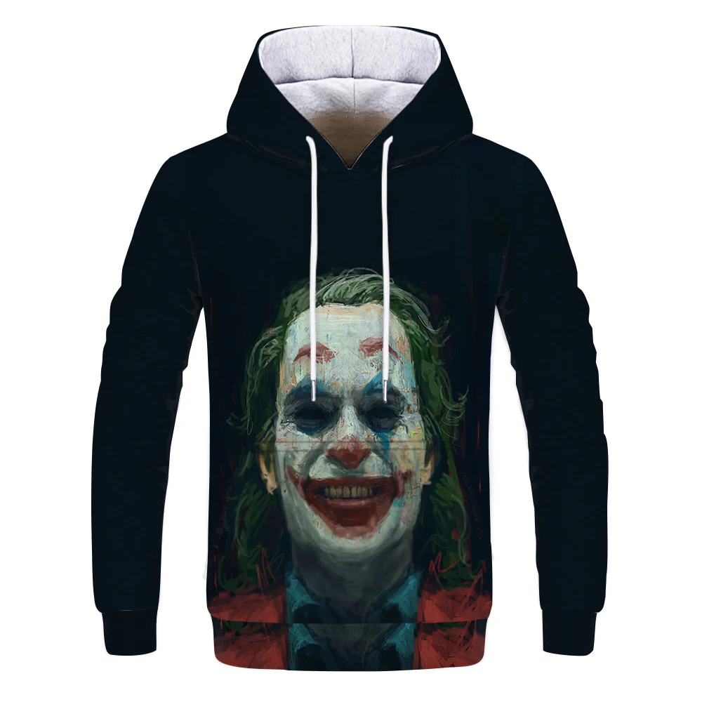 

Joker's World 3D digital printing pattern hoodie personality men's sweater casual fall/winter casual men's sports jacket hoodie