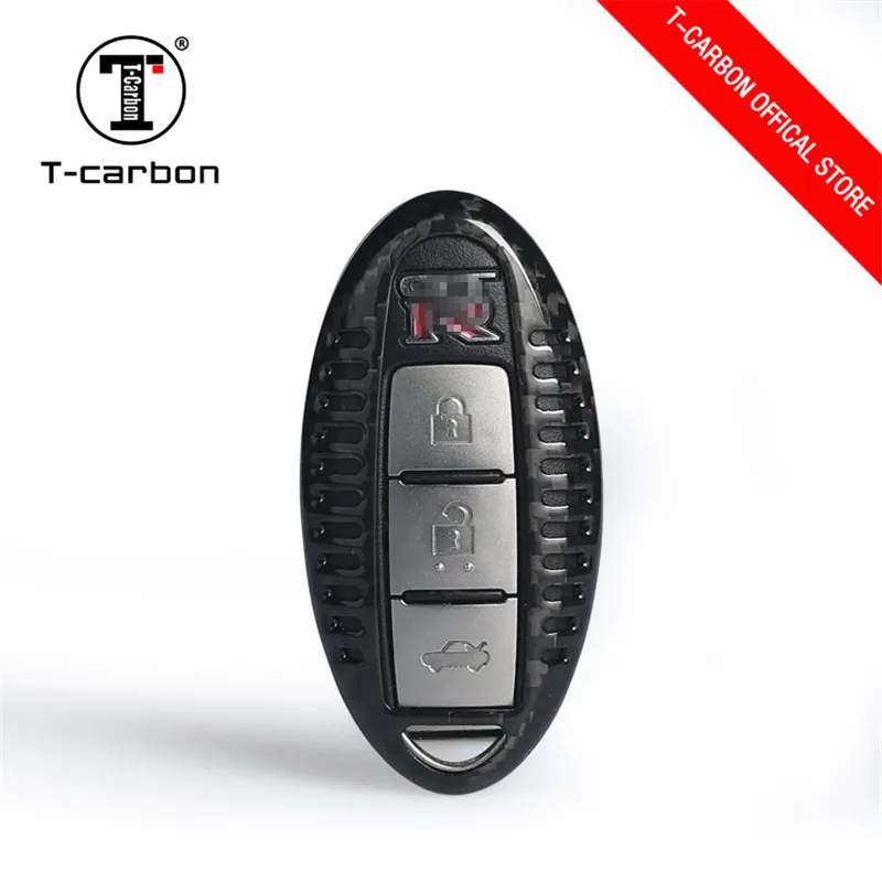 

2019Carbon Fiber Key Cover for Nissan For Infiniti For GTR EX FX G25 G37 FX35 EX25 EX35 FX37 EX37 Q60 QX70 3 4 Button smart key