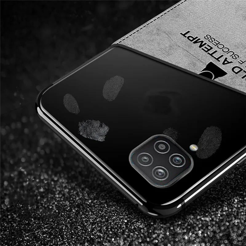 Fashion Cloth Fabric Case For Samsung Galaxy A12 6.5" 2020