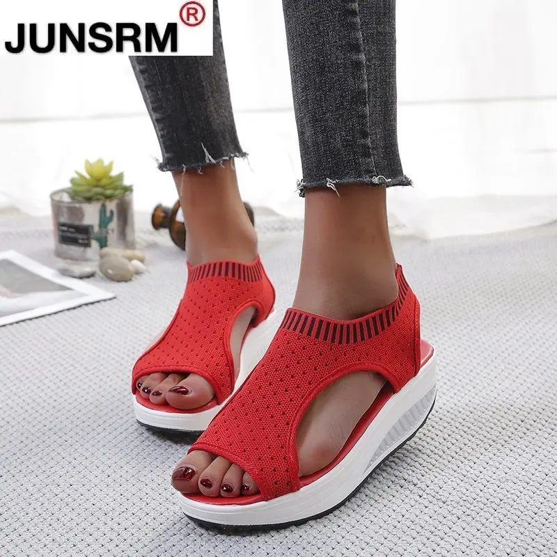 

Women Sandals New Female Shoes Fashion Wedge Comfortable Sandals Women Slip-on Flat Sandals Women Sandalias Designer Sandals
