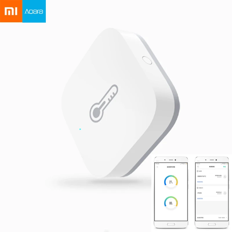 Распродажа Xiaomi Aqara умный датчик температуры и влажности давления воздуха работает с Android IOS Mijia APP control