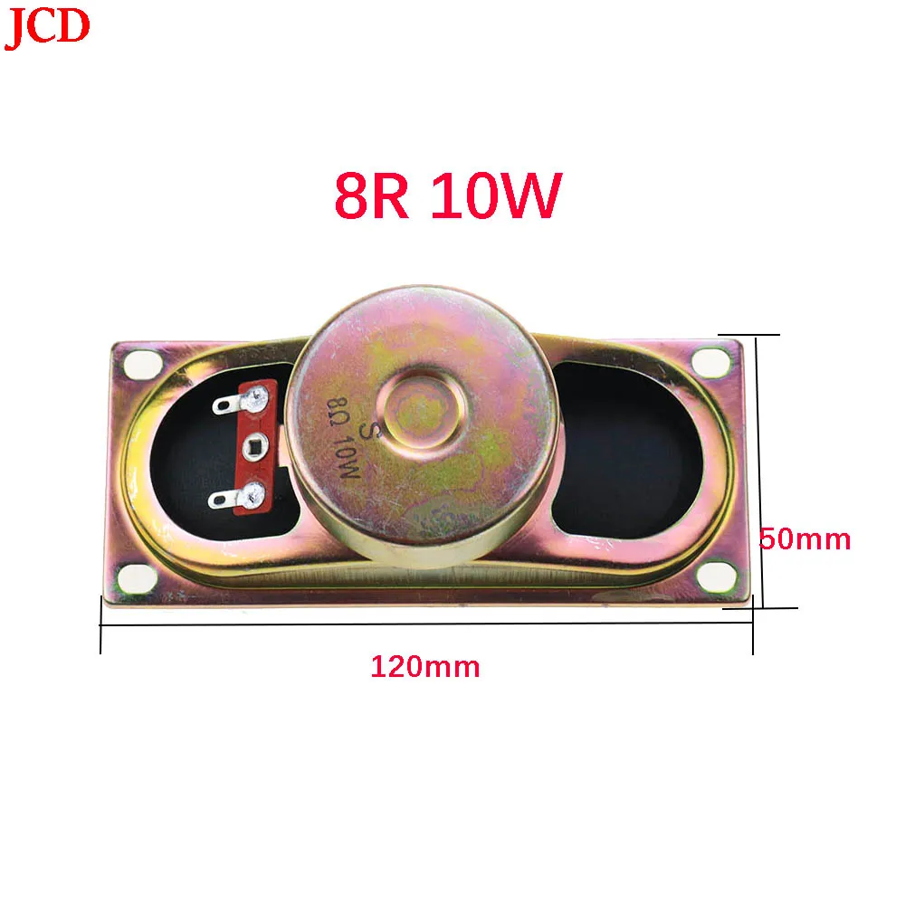 

JCD 1pcs 10W 8R Horn Speaker LCD Monitor/TV 12050 Loud Speakers 8 ohm 10 Watt 120*50MM Thickness 44MM Loudspeaker Diy Electronic