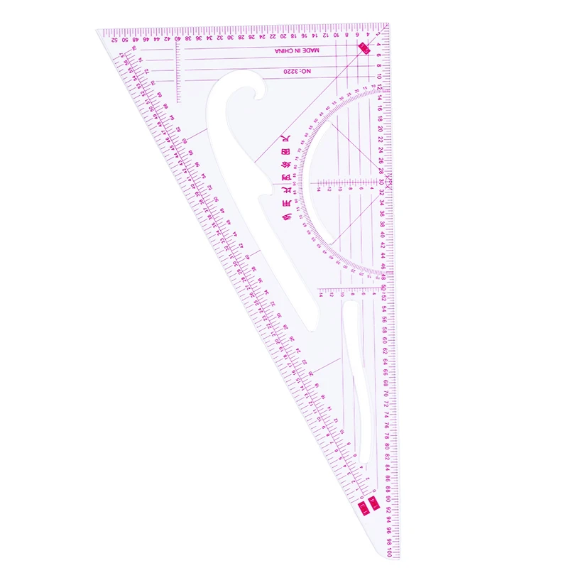 Французская изогнутая линейка Nonvor Метрическая для шитья изготовление образцов