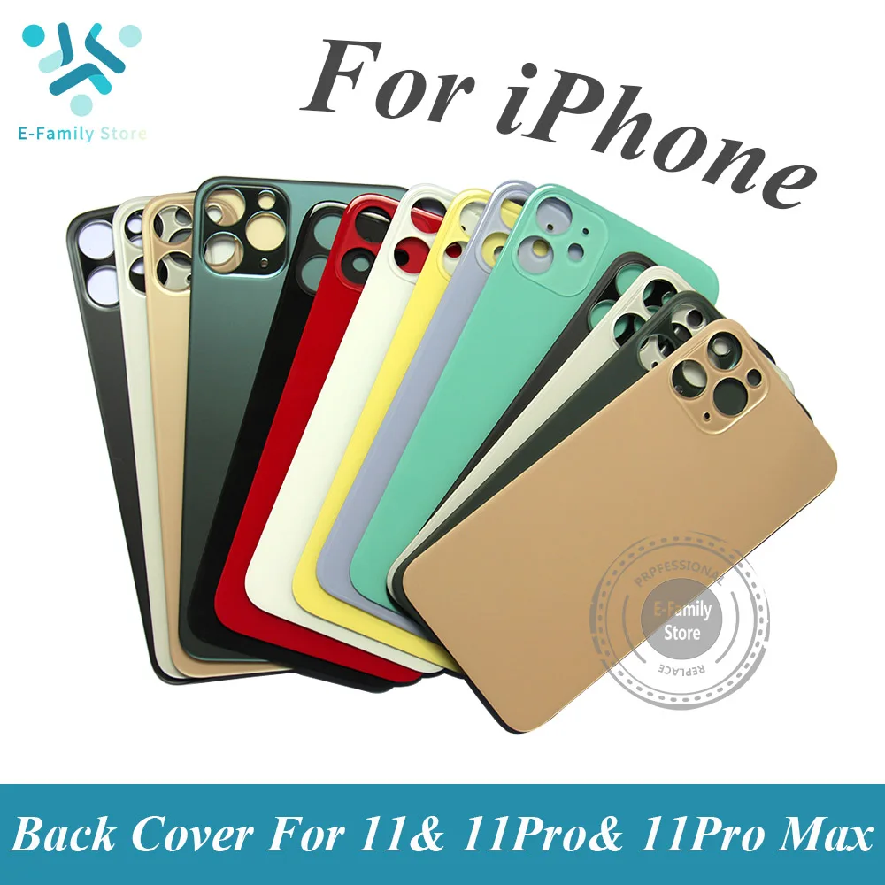 E семья новинка для iPhone 11 крышка батареи стекло корпус задняя дверь Замена Pro Max