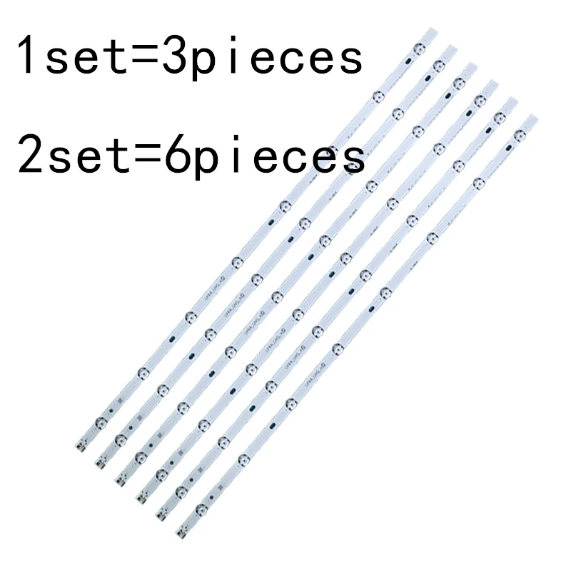 6 шт./лот 100% Новый светодиодный подсветка полосы 8 лампы 850 мм для LG 43UF6400-CA UF64_UHD_A