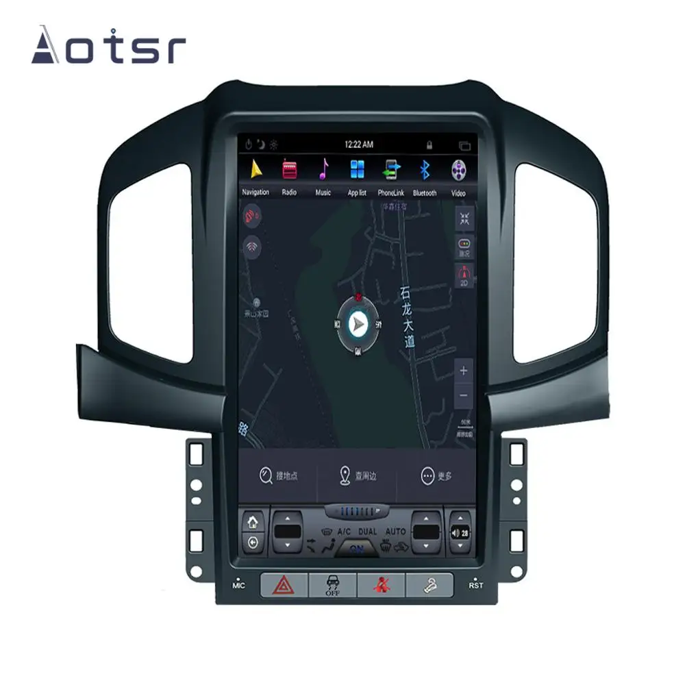Aotsr Tesla 13," Android 8,1 вертикальный экран автомобильный DVD мультимедийный плеер gps навигация для Chevrolet Captiva 2012- carplay