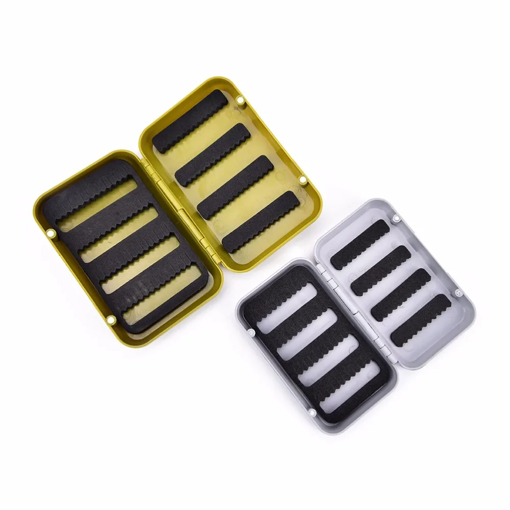 

New Waterproof Fishing Tackle Boxes Double Sides Foam Fly Fishing Lure Bait Hook Tackle Storage Case