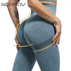 Штаны NORMOV для йоги, женские леггинсы для фитнеса с высокой талией, спортивные штаны для бега с эффектом пуш-ап, женская одежда для тренировок и спортзала