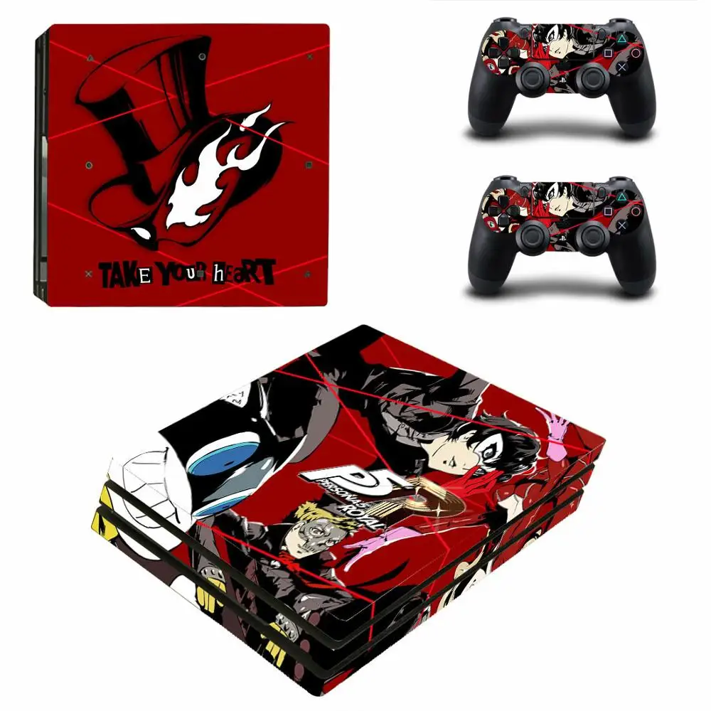 Persona 5 PS4 Pro Стикеры s Play station 4 кожи Наклейки Обложка для Игровые приставки консоли и