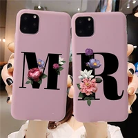 customize name letter a z phone case for iphone 11 pro max 6s 7 8 plus soft tpu cover case for iphone 12 x xr xs se 2020 coque