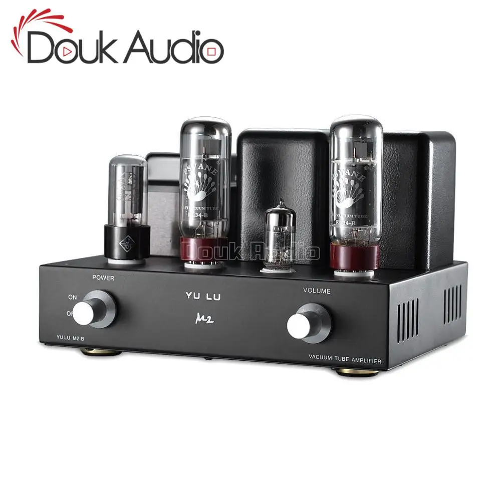 Douk аудио мини HiFi EL34 ламповый усилитель одноконцевый класс А Интегрированный усилитель мощности 8 Вт* 2
