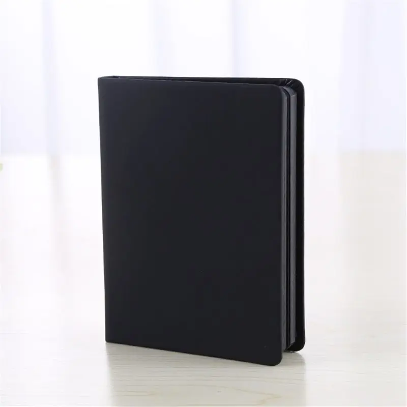 

All Black Paper Blank Inner Page Portable Small Pocket Notebook Sketchbook Stationery Gift Hardcover Notepad A5 A6 SIZE