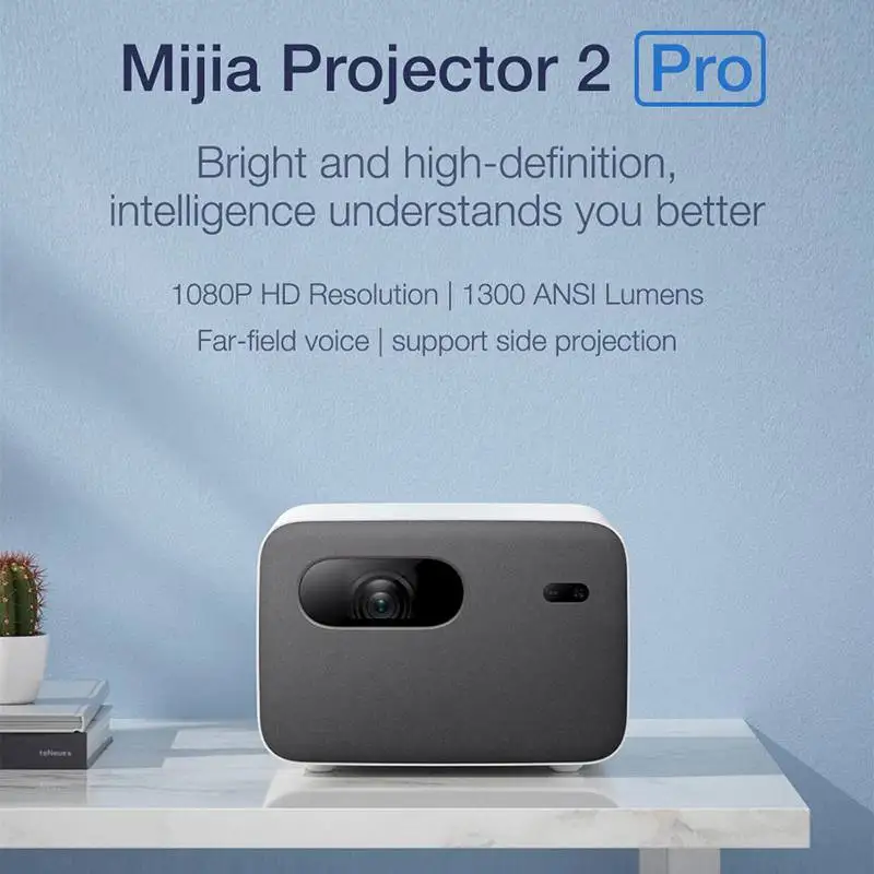 Xiaomi Mijia проектор 2 Pro 1080P Full HD Smart TV DLP LED 1300ANSI BT Android Гб 16 боковой домашний кинотеатр |
