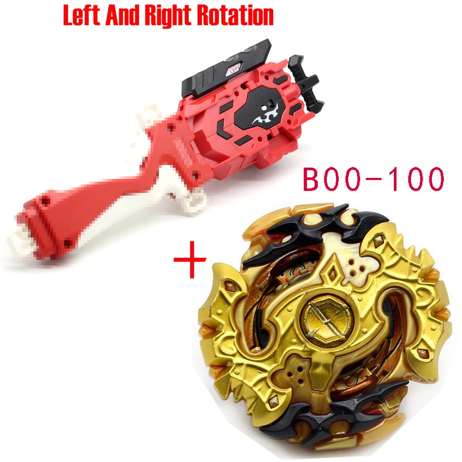 Новейшая модель; Beyblade Burst ToysB-145 B-144 B-143 B-140 с пусковым устройством и коробчатый отвал Металл Fusion Бог Прядильный механизм бей лезвия игрушка - Цвет: B00-100