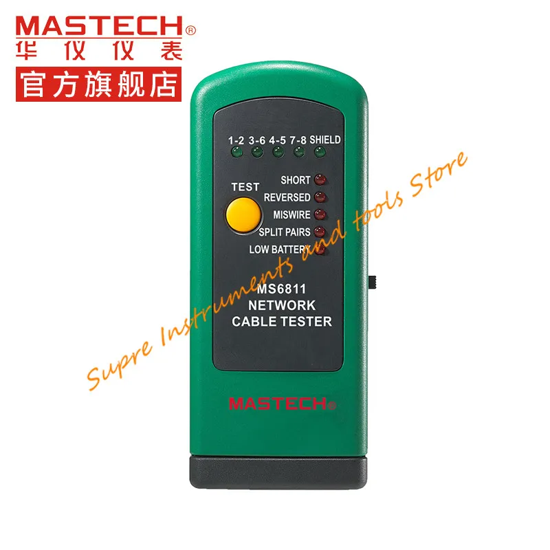 Ручной сетевой Кабельный тестер Mastech MS6811 линейный трекер UTP и STP измеритель