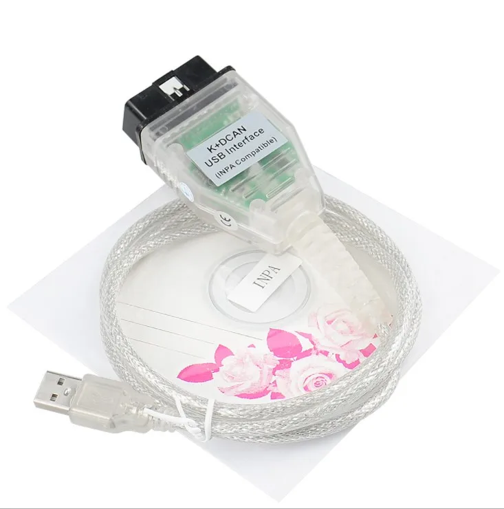 Диагностический кабель для BMW INPA K DCAN переходник OBDII + USB интерфейс Ediabas D CAN OBD2