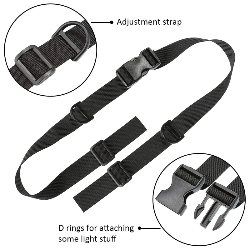 2 шт. рюкзак нагрудный ремень Регулируемый грудной с пряжкой для пеших прогулок и