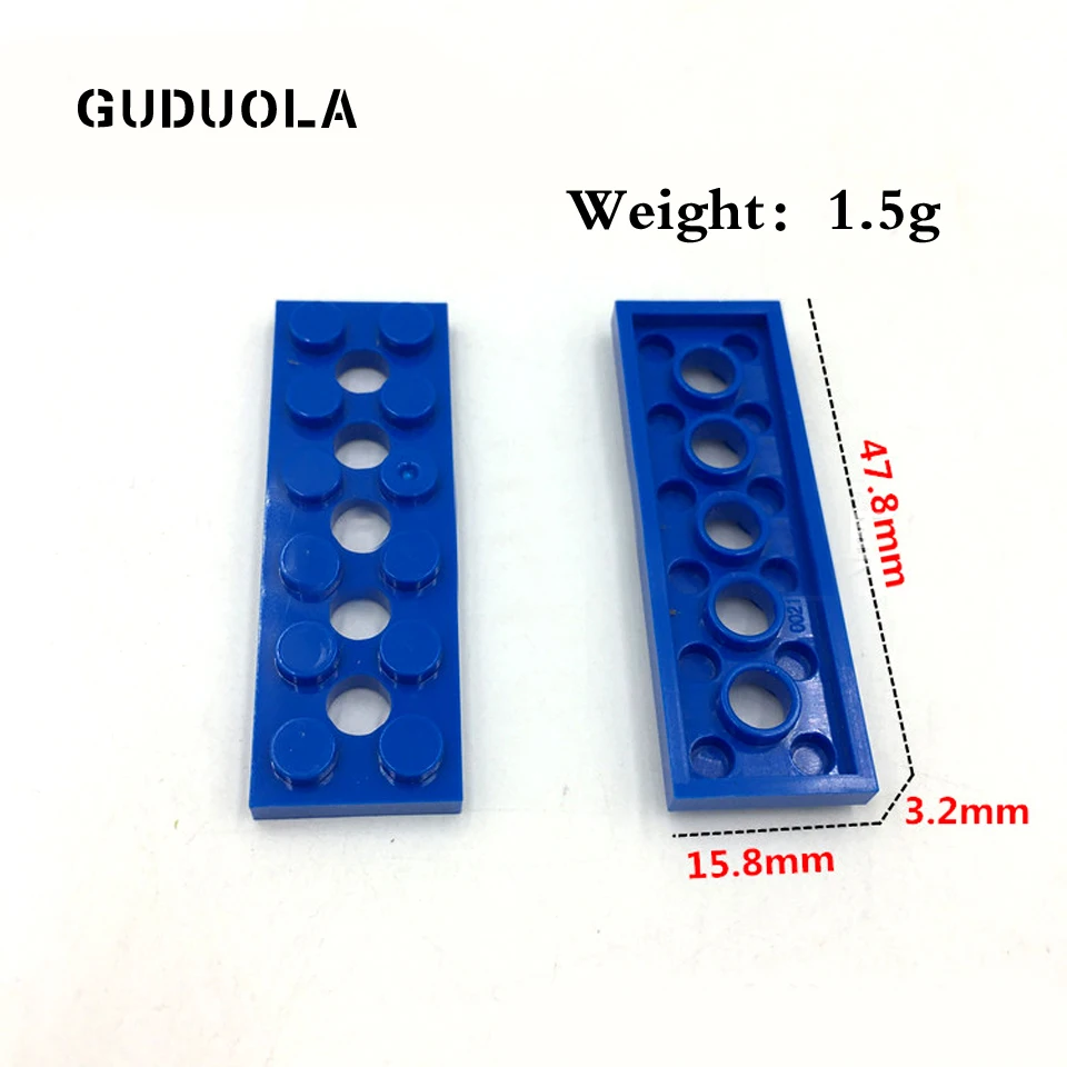 Guduola Запчасти кирпичи пластины с отверстиями 2x4 2x6 2x8 строительные блоки Мпц