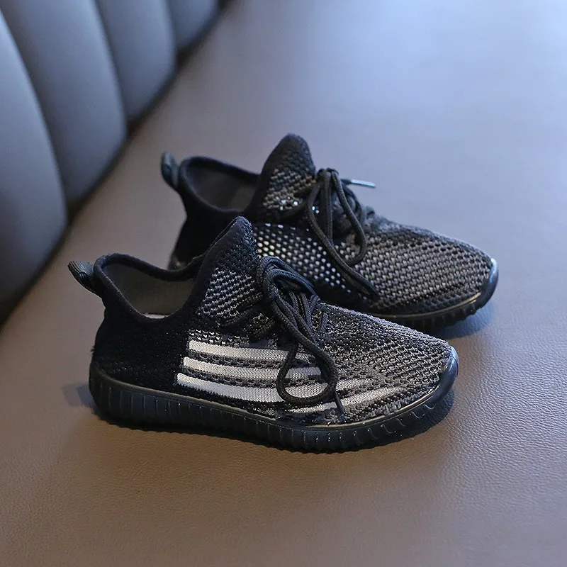 summer Kids Shoes Breathable Children's Sneakers Mesh Boys Girls Soft Non-slip Running Travel Casual tennis Shoe | Детская одежда и