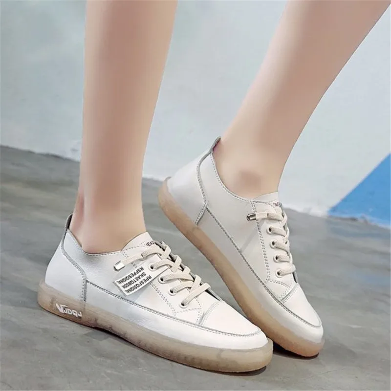 

Little white shoes female 2021 spring new tendon soft-soled shoes trend comfortable and versatile flat casual women's shoes