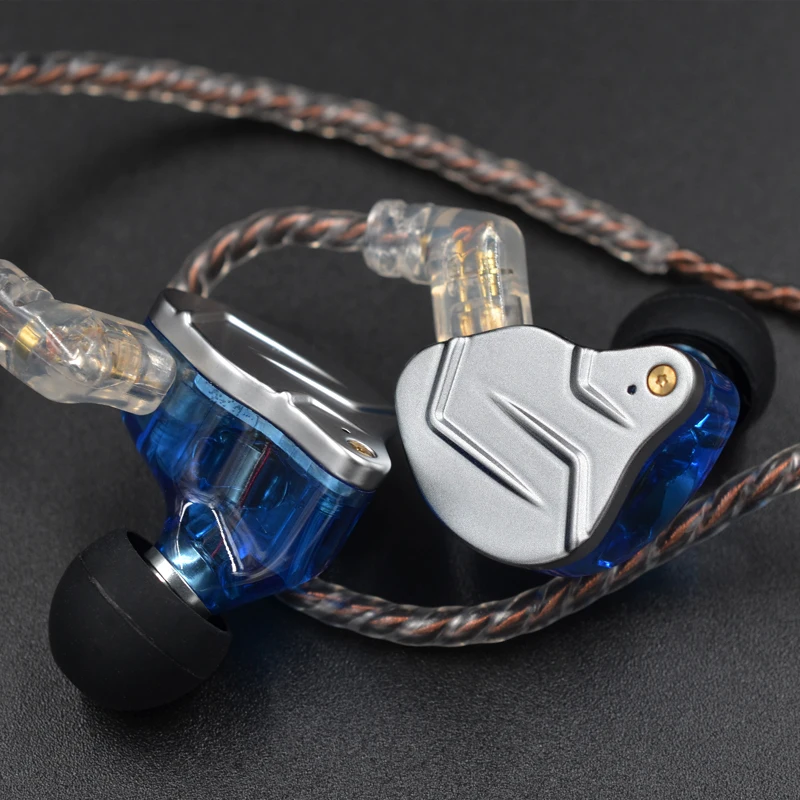 Наушники вкладыши KZ ZSN Pro гибридная технология 1BA + 1DD металлические Hi Fi наушники с