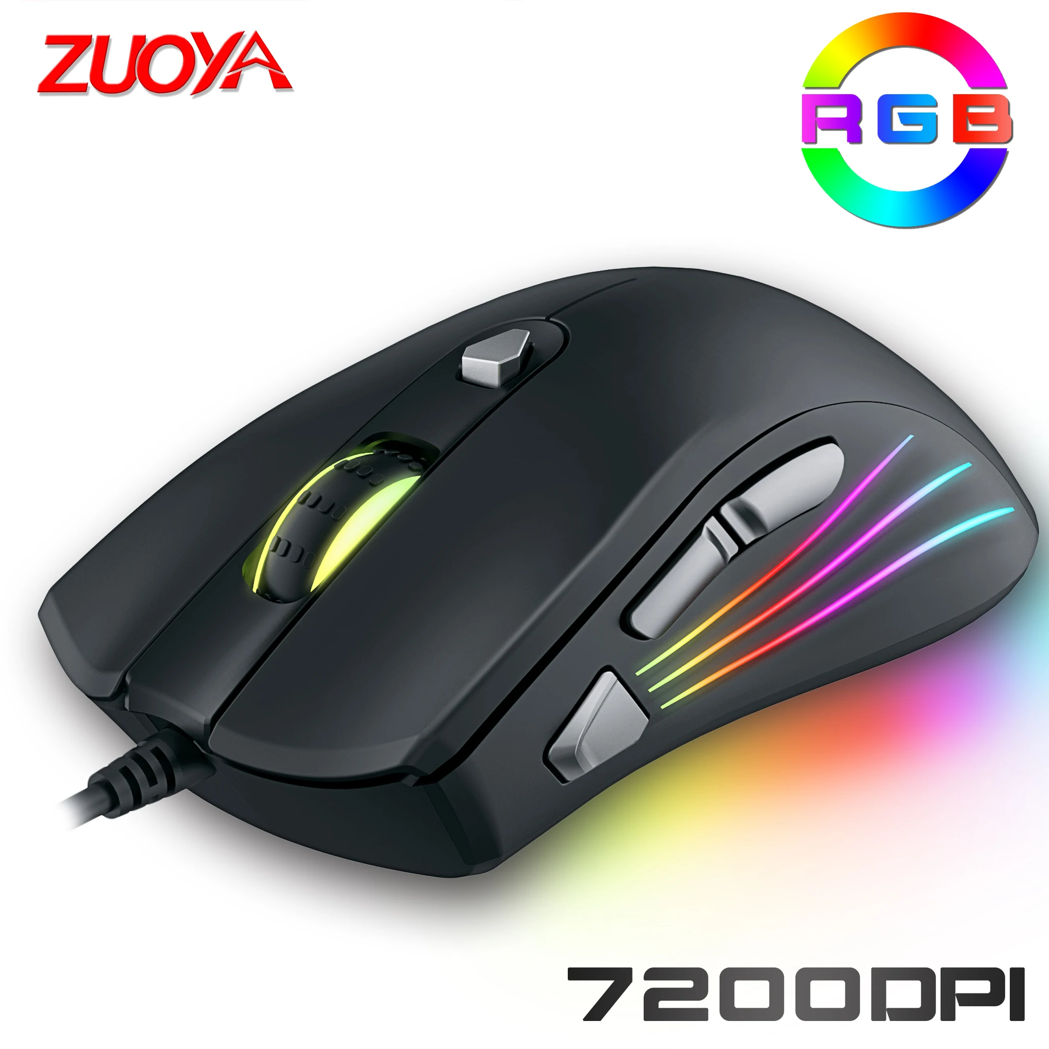 original wired rgb gaming mouse optical gamer mice adjustable dpi with backlight for laptop computer pc professional game free global shipping