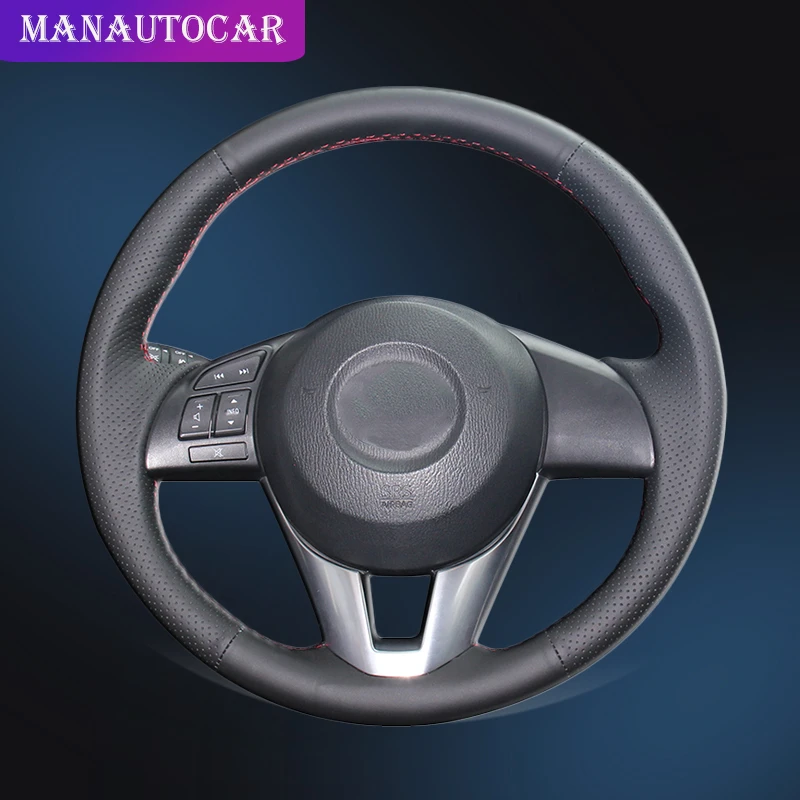 Автомобильная Оплетка на рулевое колесо Крышка для Mazda 3 Axela 6 Atenza 2 CX-3 CX-5 Scion iA 2016