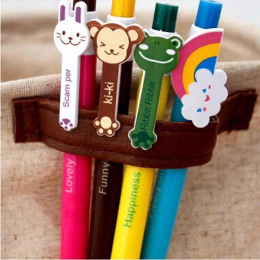 1Pcs Cute Kawaii Ballpoint Pens School &amp Office Supply Funny Cartoon Animal Cat Butterfly Monkey Frog Rainbow Student Stationery - купить