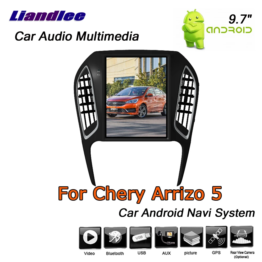 Мультимедийный плеер Android для Chery Arrizo 5 2016-2019 стерео вертикальный экран видео Wi-Fi USB