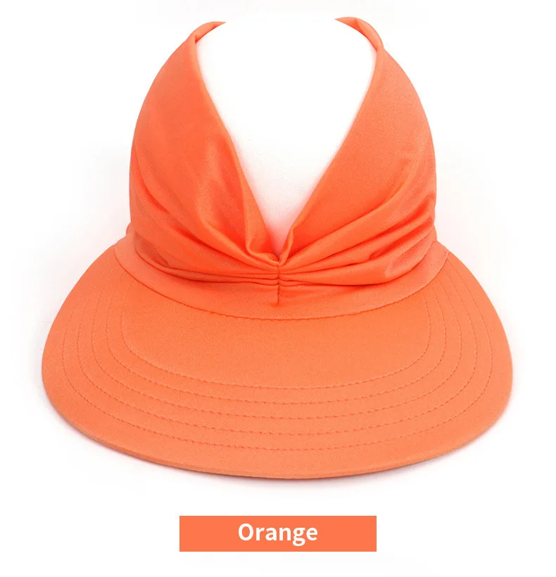 

2021New Women's Summer Sun Hat Fashion Ponytail Beach Cap Ladies Outdoor Sun Visor Hat
