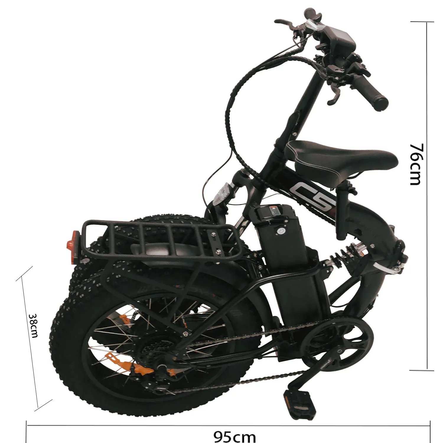Verkaufen Fett Reifen Ebike 20'' 48V Elektrische Fahrrad 500W 4,0 Elektrische Fahrrad Beach Cruiser Bike Booster Fahrrad Klapp 15AH Lithium-batterie