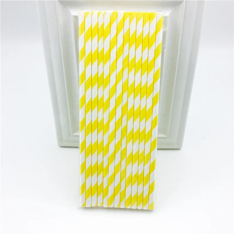 25 шт./лот рождественские соломинки с желтым лимоном для украшения детского душа