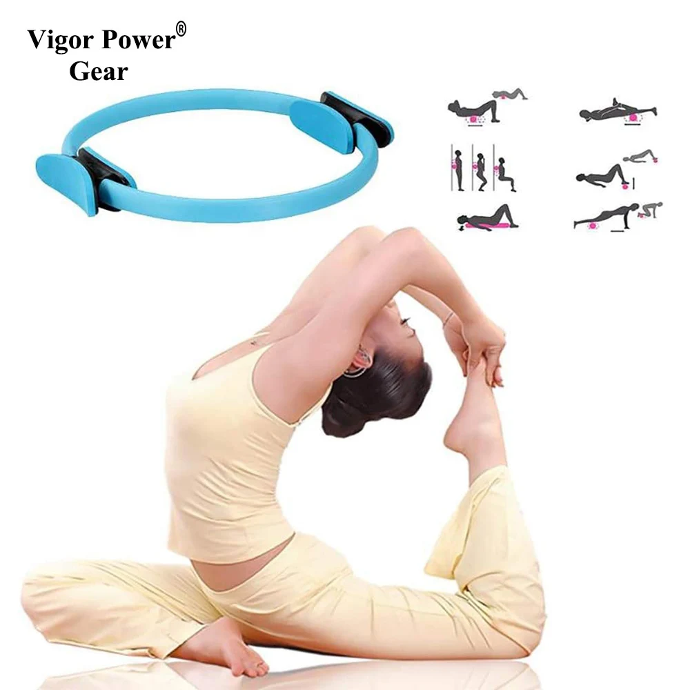 Кольцо для занятий йогой и пилатесом с двойным захватом волшебное кольцо спортом