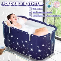1 2m bathtub set portable folding tub bucket for adult family beauty spa sauna bathtub home baby bath hot tub bath bucket